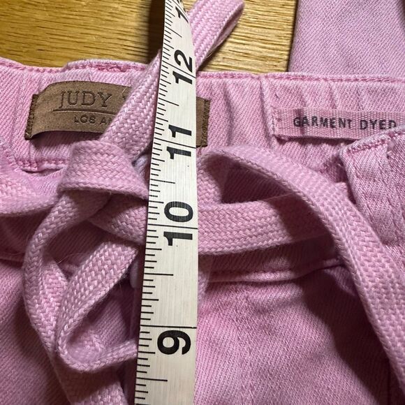 Judy Blue High Waist Garment Dyed Pink Jogger Denim 7/28 - Picture 8 of 11